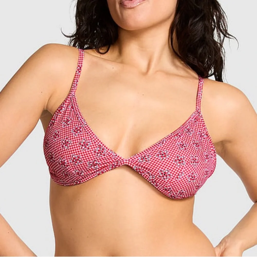 PINK by Frankie’s Bikinis Two Piece Bikini Size M/L